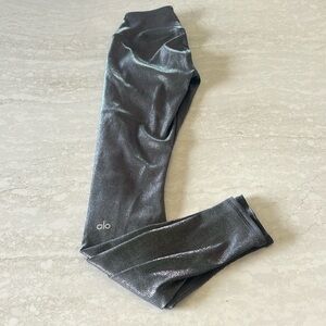 Alosoft Ribbed High-Waist Shimmer Legging